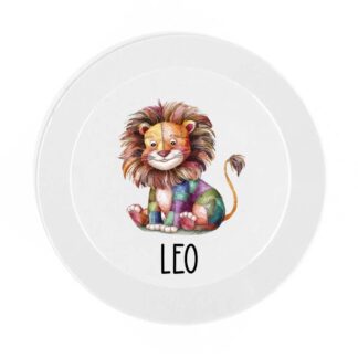 Personalised Patchwork Animal Plate: Unbreakable Kids Dinnerware