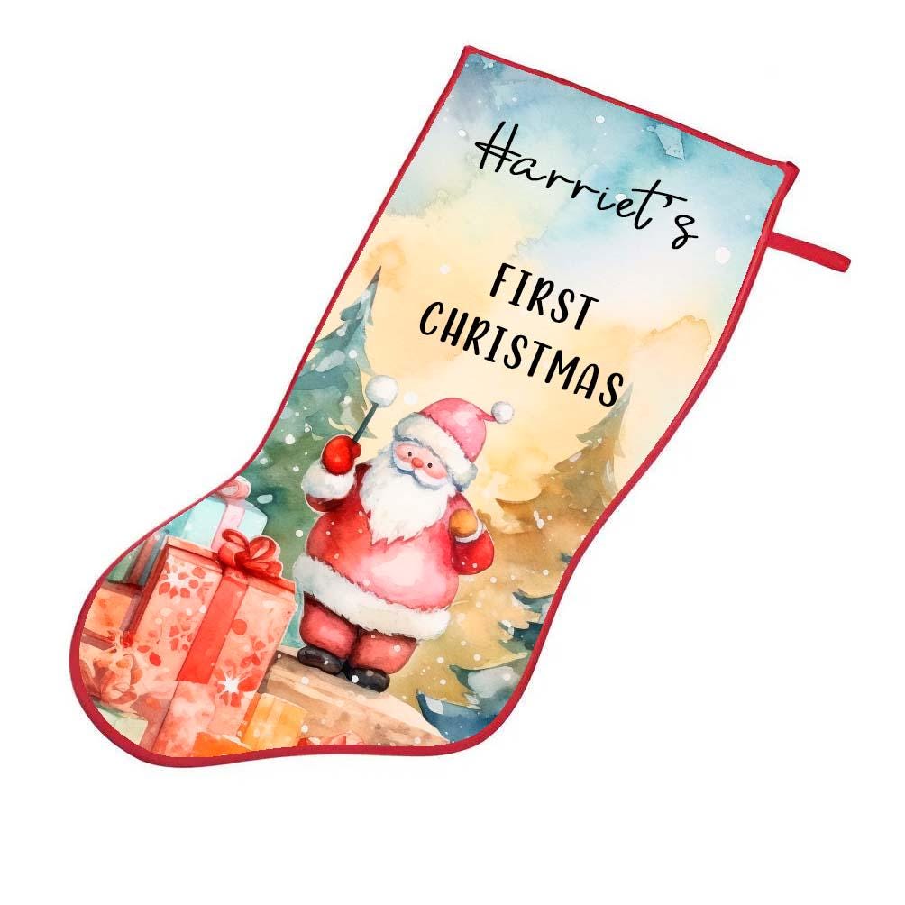 Personalised Children’s Christmas Stocking – First Christmas 1st Xmas, Custom Name, Brother or Sister, Dated Keepsake - Image 3