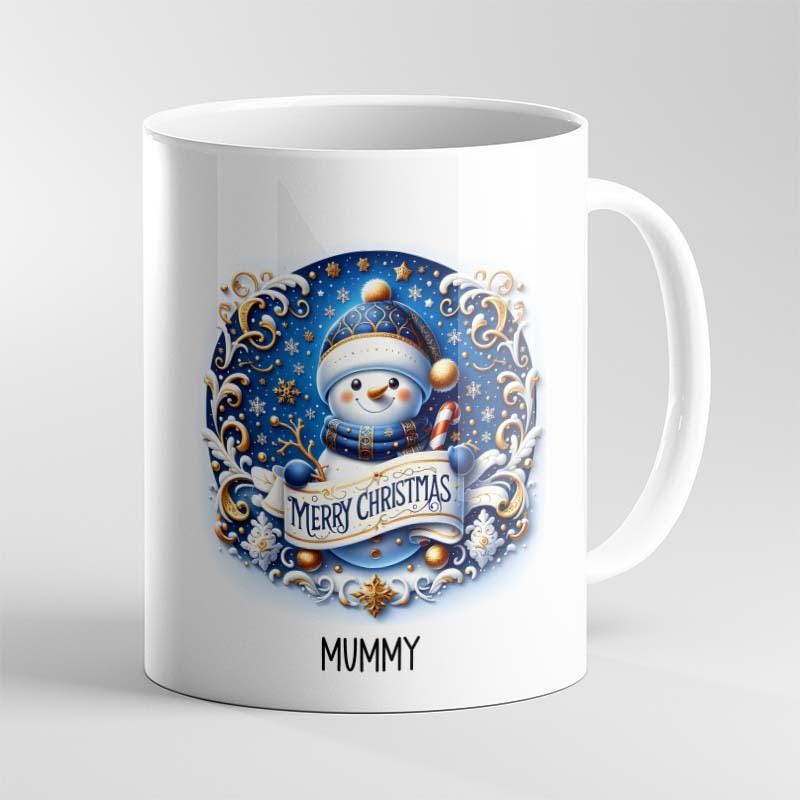 Personalised Christmas Mugs – Merry Christmas | Snowman & Penguin Designs - Image 5