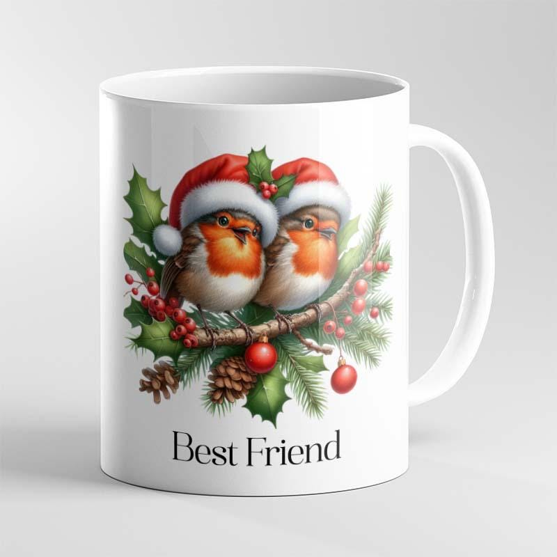 Personalised Christmas Robin Mug – Custom Merry Christmas Gift for Someone Special - Image 3