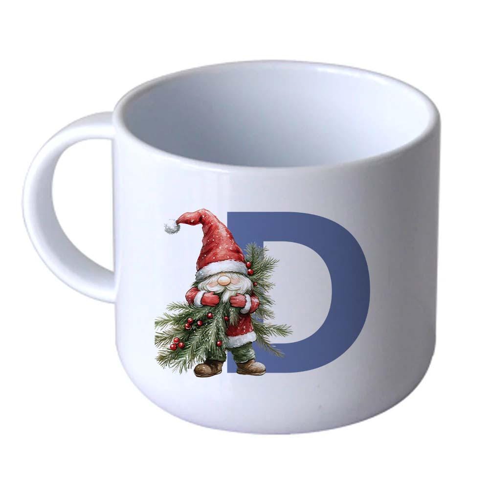 Personalised Kids Christmas Mug – Name or Initial – Unbreakable 6oz Cup