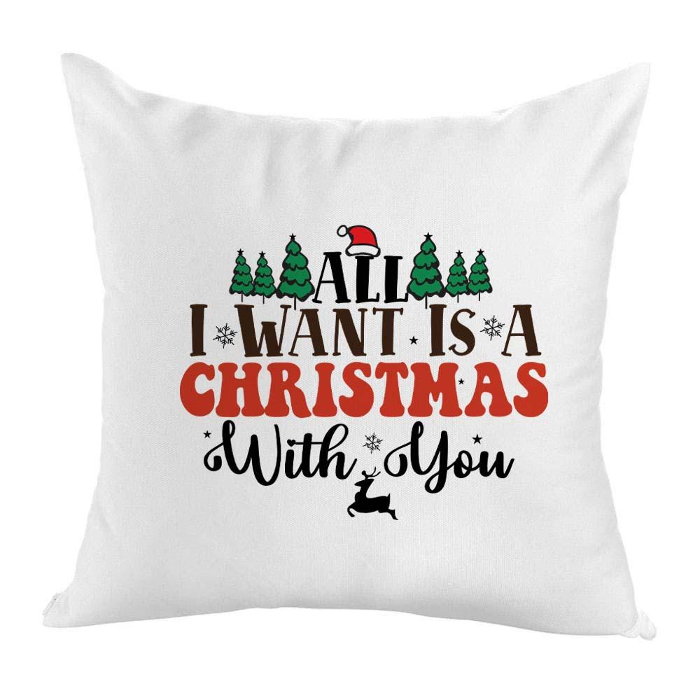Personalised Christmas Cushion Cover 40cm – Custom Xmas Pillow Case, Cat Designs, Festive Home Decor Gift - Image 7