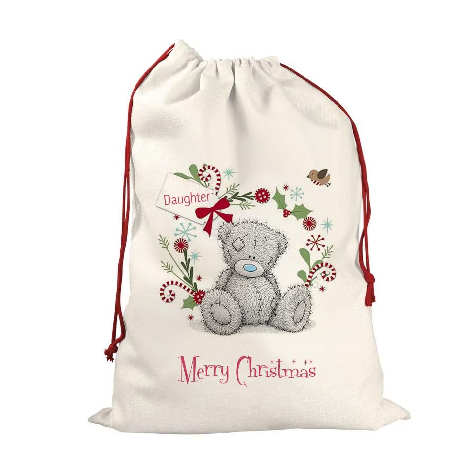 Personalised Children’s Santa Sack XL – Cute Bears First Christmas, Custom Name Gift Bag 48cm x 68cm - Image 5