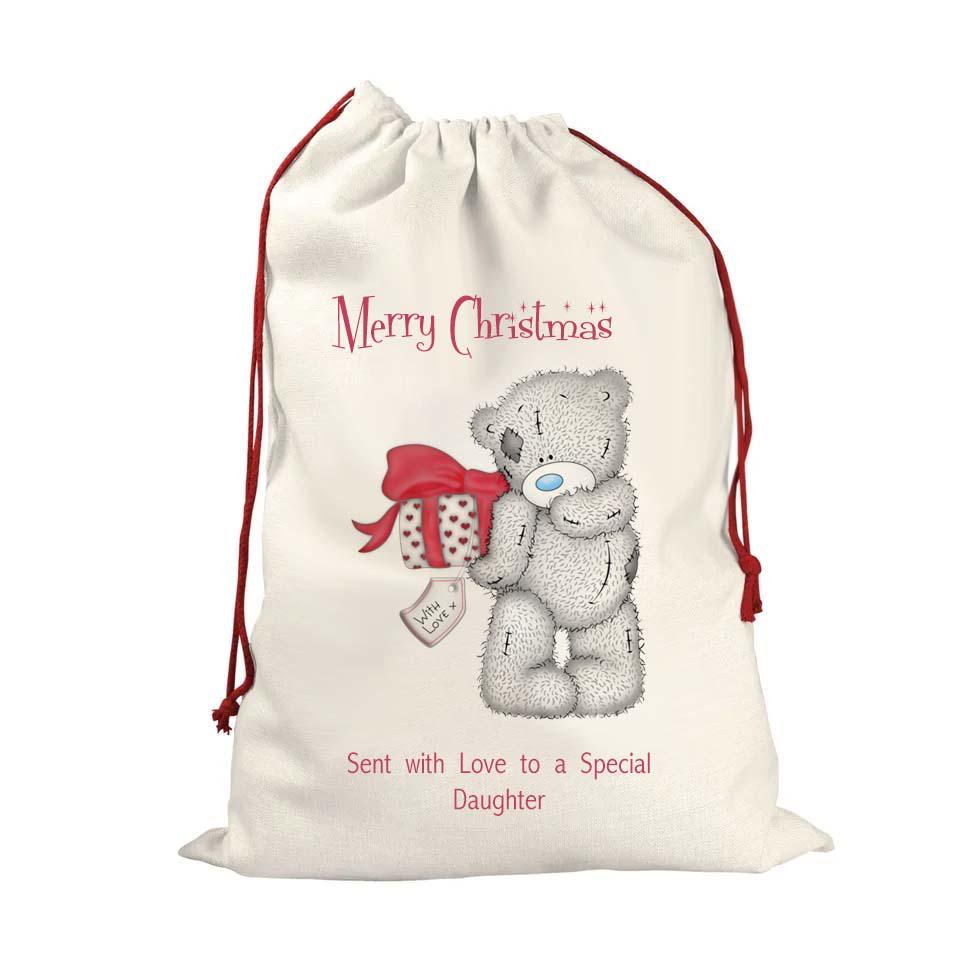 Personalised Children’s Santa Sack XL – Cute Bears First Christmas, Custom Name Gift Bag 48cm x 68cm - Image 8