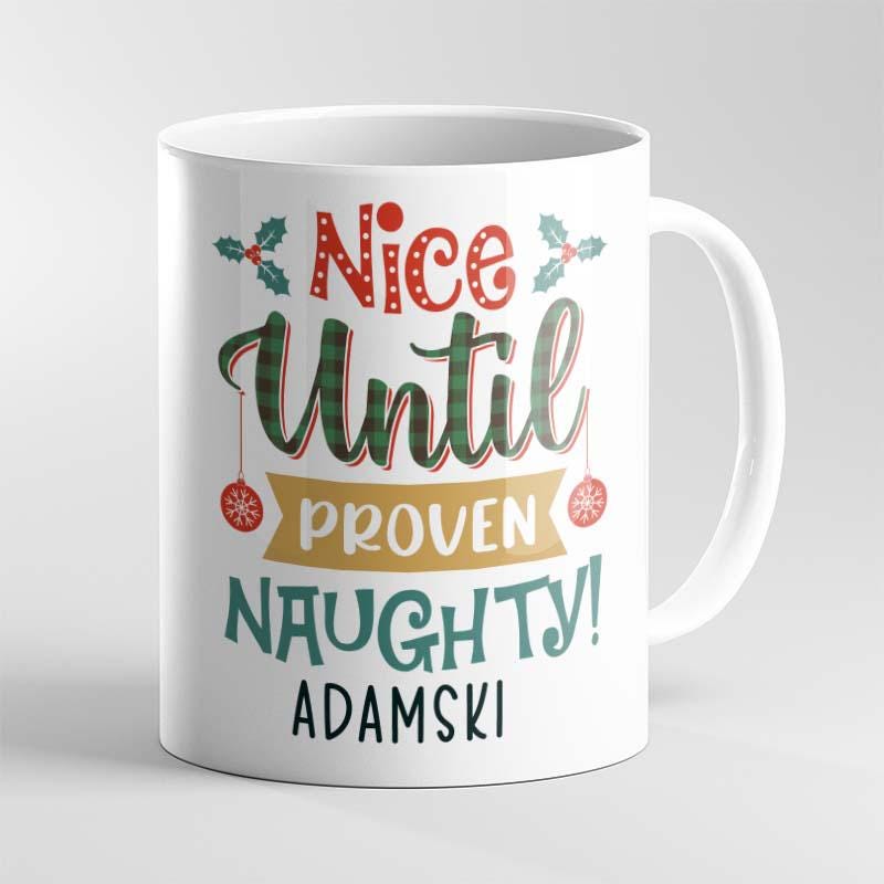 Personalised Funny Christmas Mug – Custom Ceramic 11oz Mug, His & Hers Xmas Gift, Best Mum, Dad or Friend Present