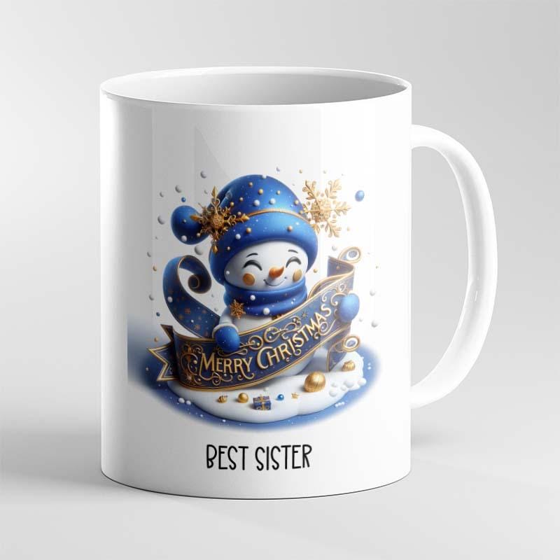Personalised Christmas Mugs – Merry Christmas | Snowman & Penguin Designs - Image 6
