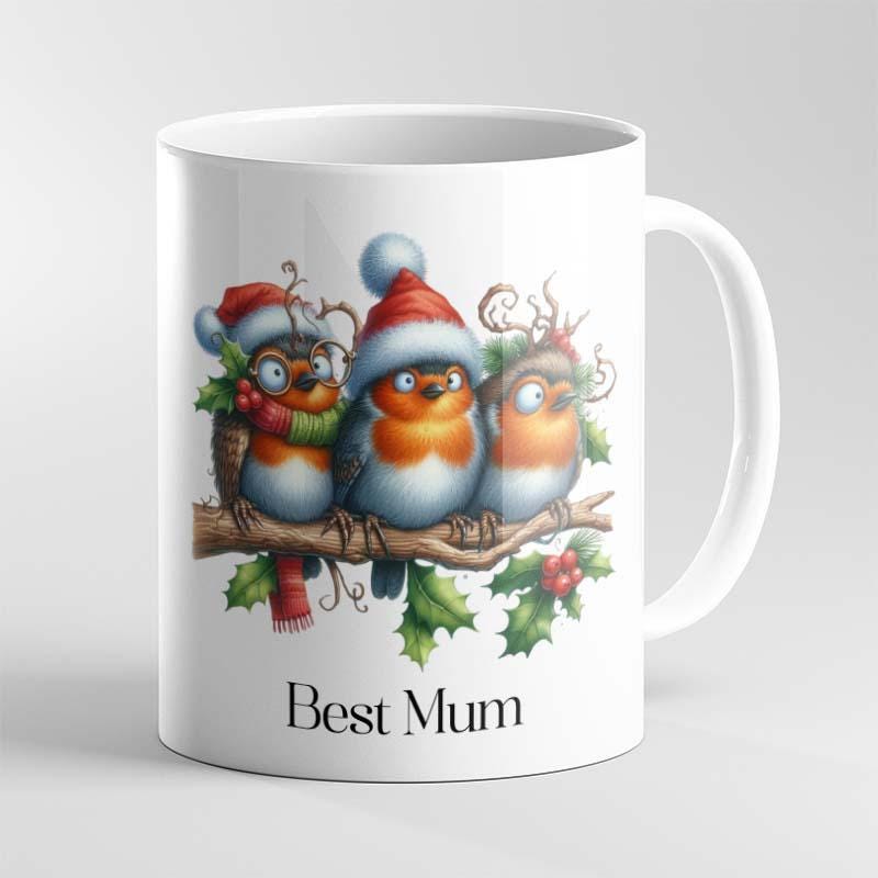 Personalised Christmas Robin Mug – Custom Merry Christmas Gift for Someone Special - Image 2