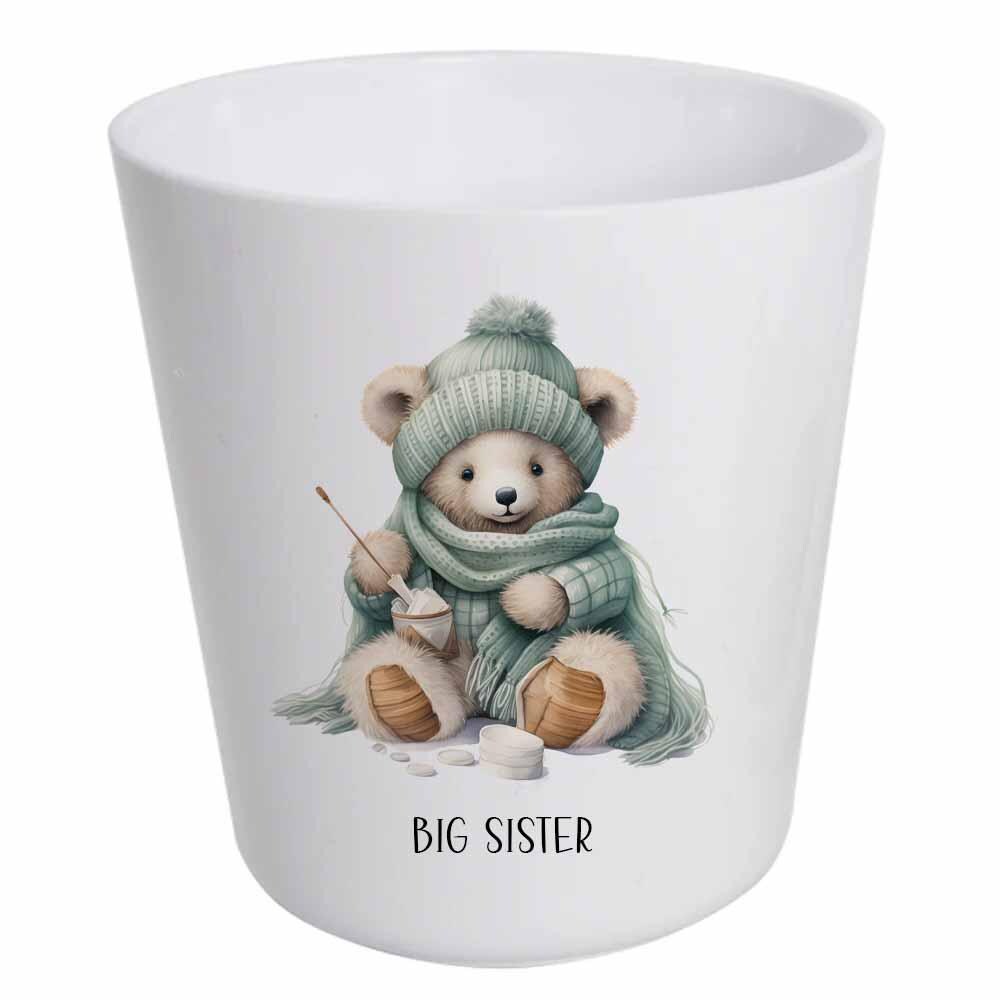 Personalised Kids Christmas Dinnerware Set Initial Reindeer, Santa or Duck – Unbreakable Plate, Bowl, Cup, Mug & Cutlery - Image 2