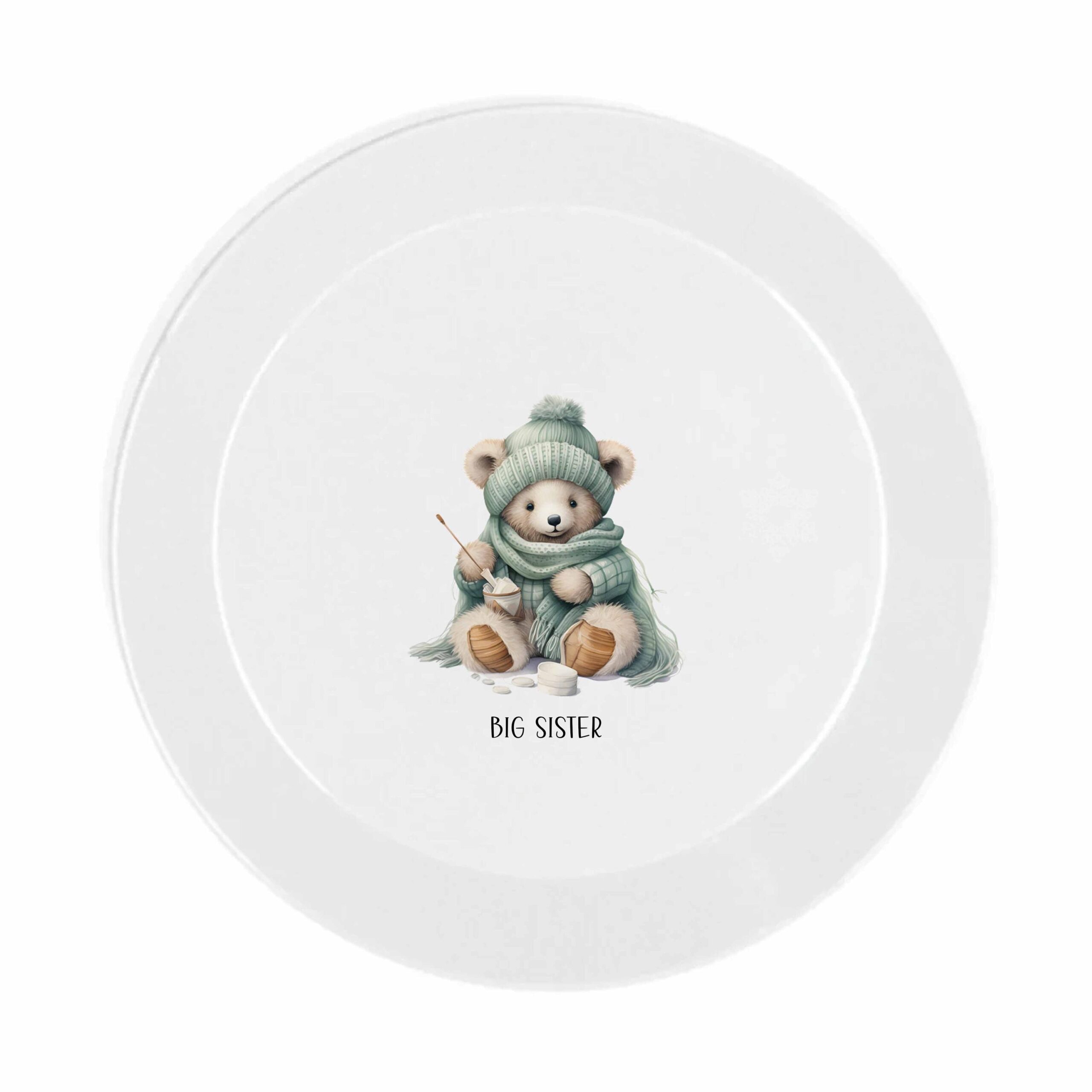 Personalised Kids Christmas Dinnerware Set Initial Reindeer, Santa or Duck – Unbreakable Plate, Bowl, Cup, Mug & Cutlery