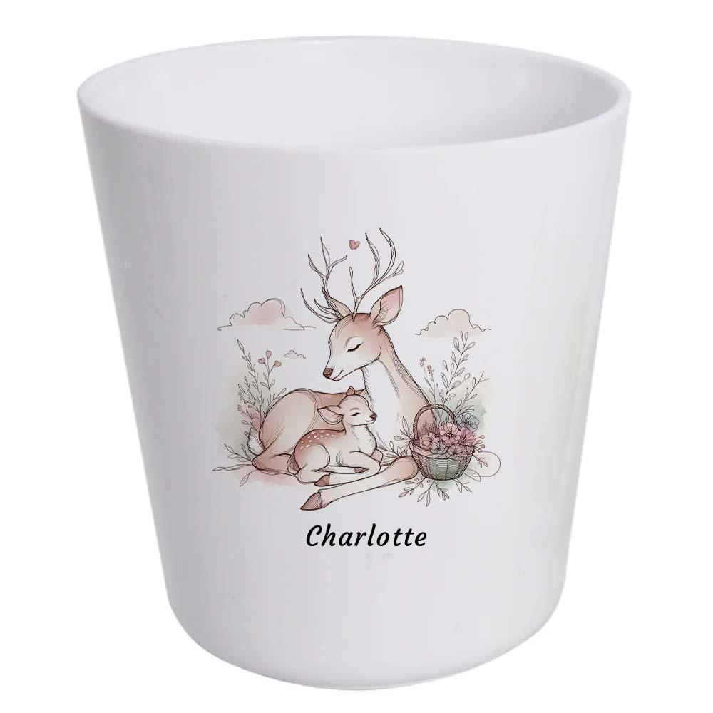 Personalised Kids Deer Dinnerware Set – Initial Plate, Bowl, Cup, Mug & Cutlery – Unbreakable Gift - Image 7