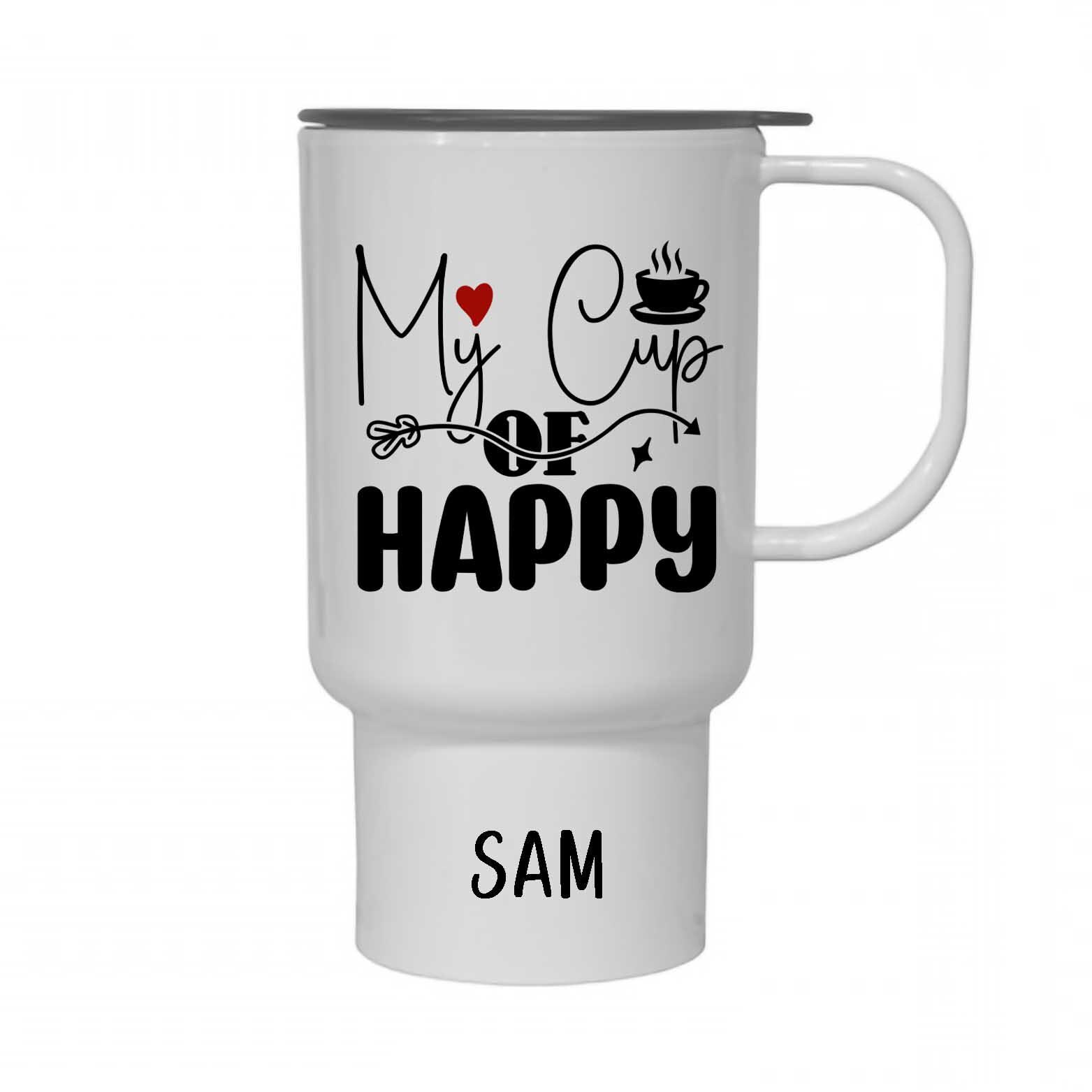 Personalised Travel Mug – Custom Photo or Text 14oz Polymer Cup mug - Image 5