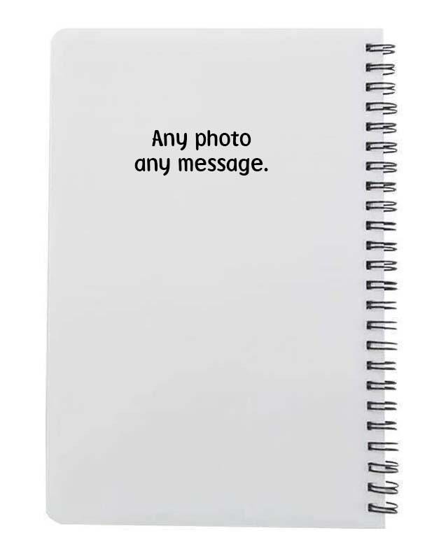 Personalised Photo Notebook – Custom A5 Lined Journal with Hard Plastic Covers - Image 3