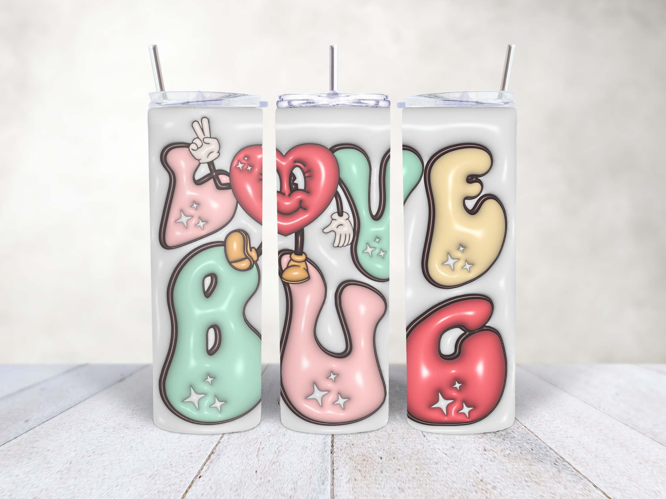 20oz skinny tumbler steel inflated text 20oz glossy tumbler inflated tumbler lock lid metal straw brush & gift box