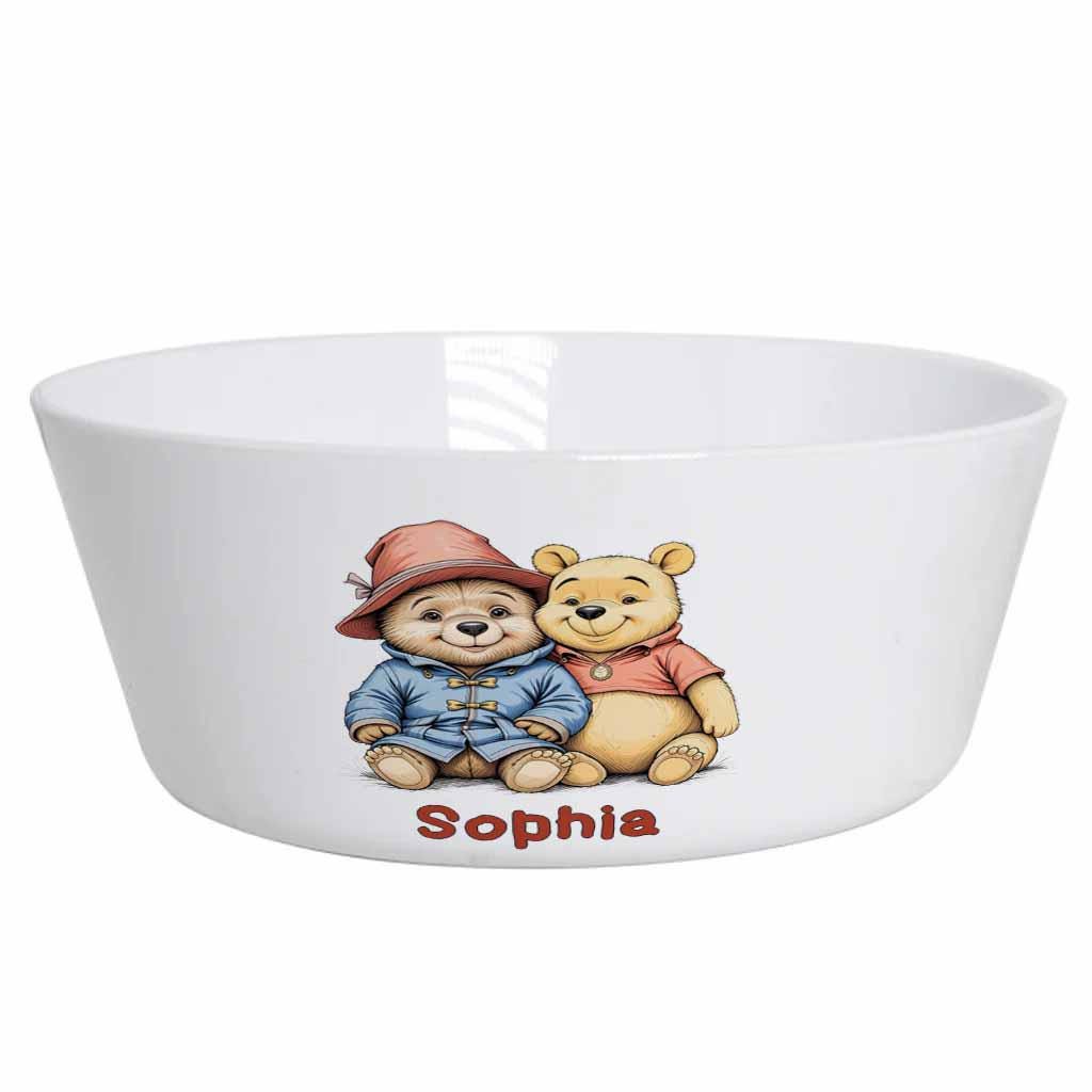 Personalised Kids Bear Dinner Set - Image 5