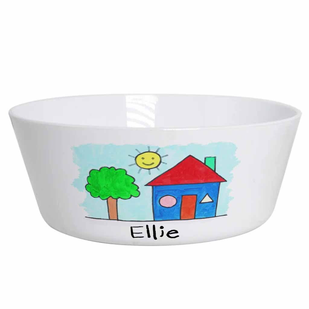 Personalised Kids Plate with Child's Drawing | Custom Dinnerware Set | Kids Artwork Plate | Unique Gift for Children - Image 2