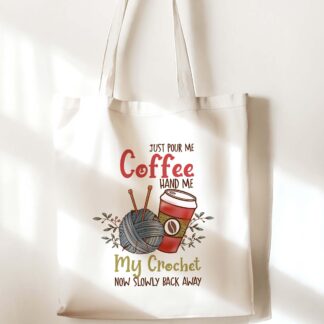 crochet coffee bag