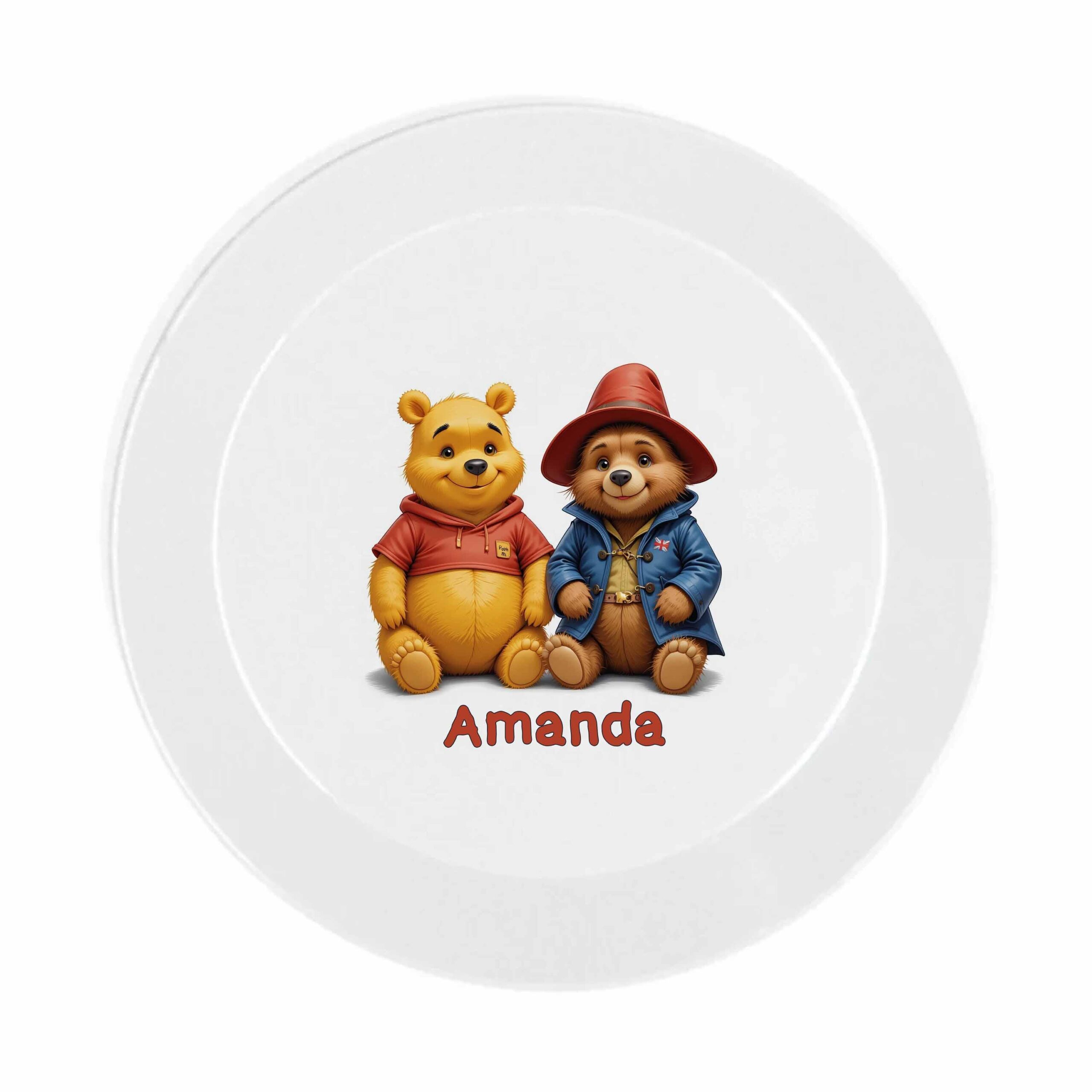 Personalised Kids Bear Dinner Set - Image 3
