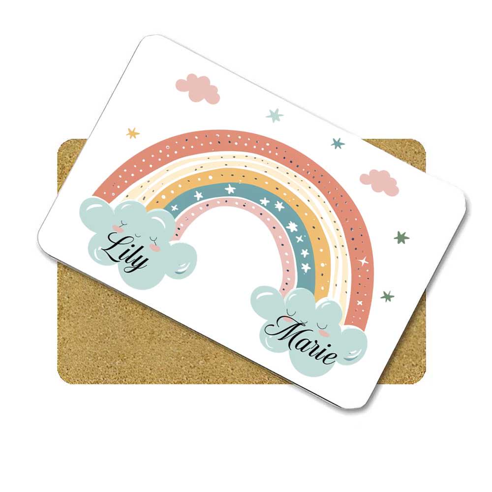 Personalised Rainbow Kids Dinnerware Set | Custom Name Plate Bowl Cup & Cutlery | Girls Birthday Gift | Toddler Mealtime Set - Image 8