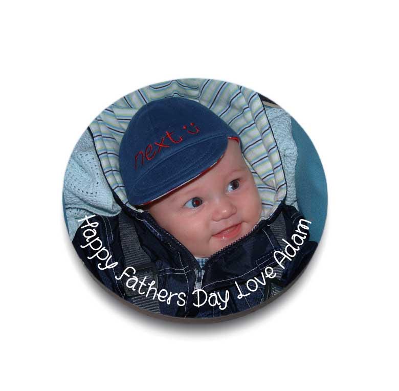 Personalised Photo Coaster: Round Ceramic Picture Coaster (10.5cm) - Image 2