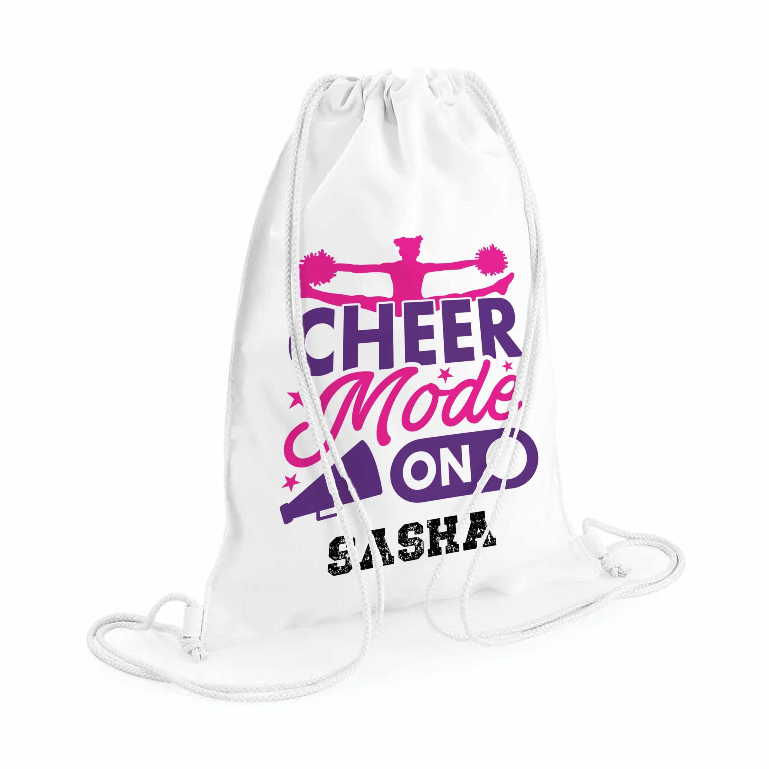 Personalised Cheerleading Bag – Custom Name & Initial Gym Kit drawstring Bag for Girls, School, Nursery, Ballet, Sports & PE Shoes, 31 x 50cm - Image 4