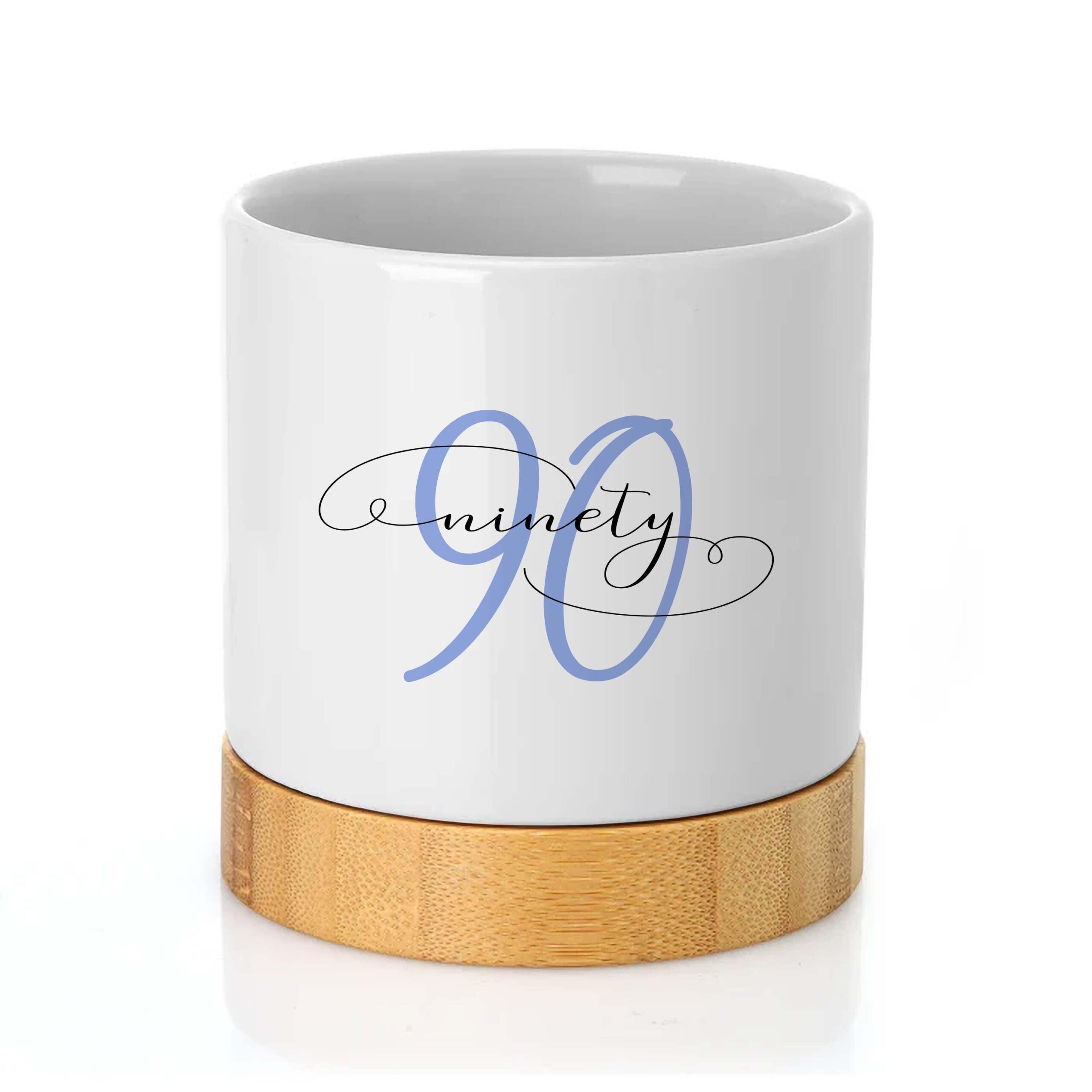 Personalised Ceramic Plant Pot: Birthday Gift, Custom Name & Age - Image 2