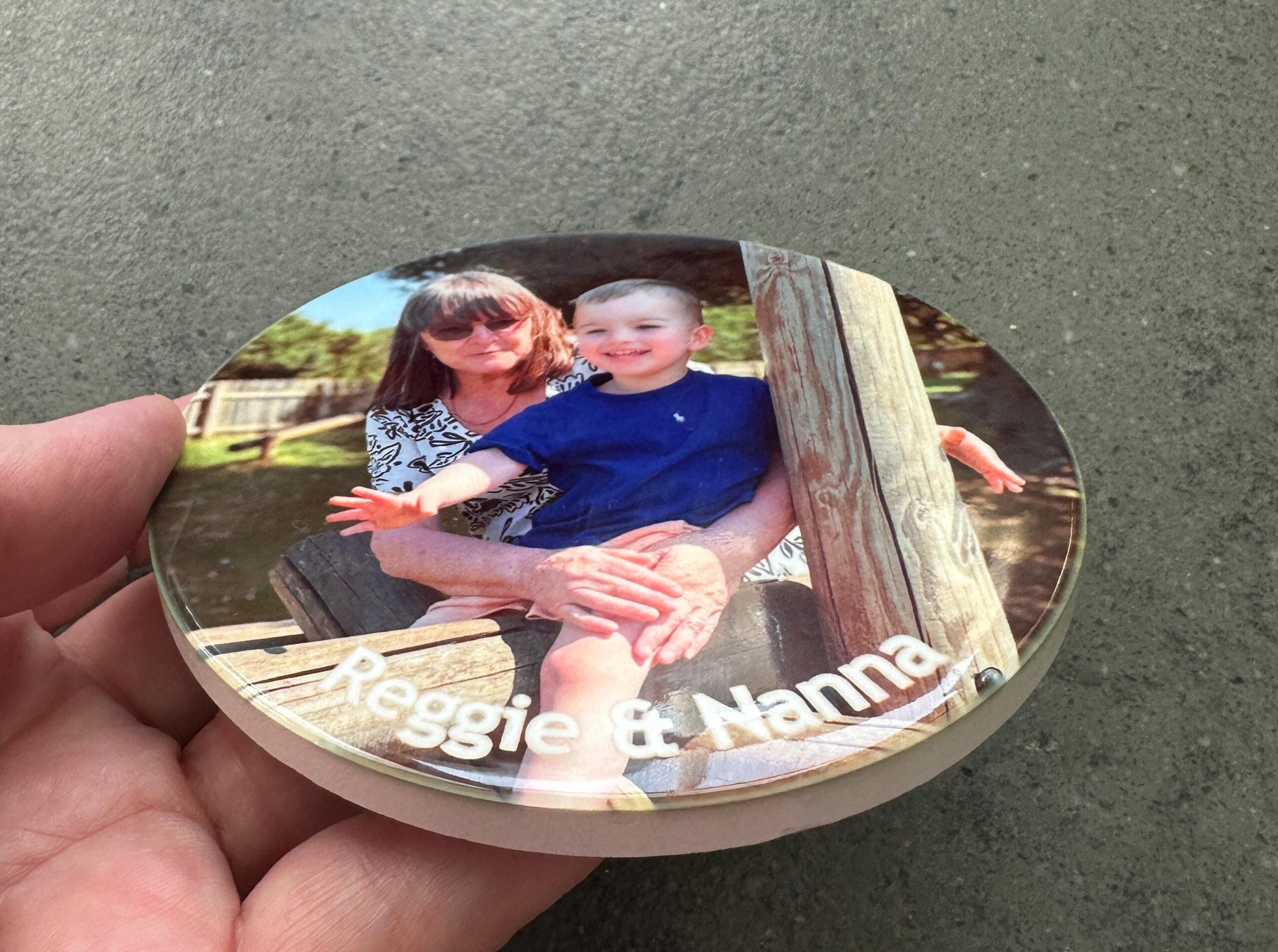 Personalised Photo Coaster: Round Ceramic Picture Coaster (10.5cm) - Image 6
