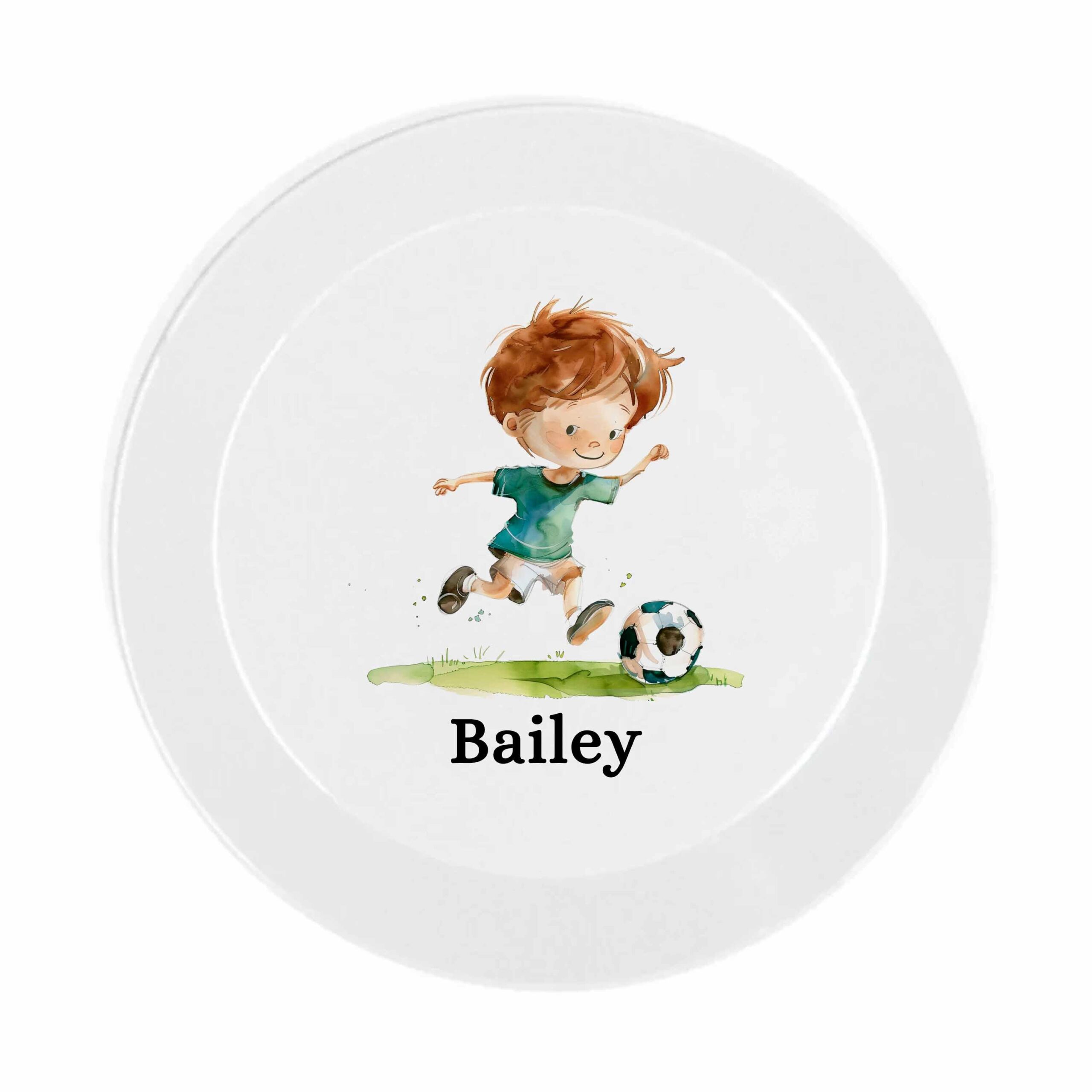 Personalised Kids Football Dinner Set – Plate, Bowl, Cup & Cutlery | Boys or Girls | Choose Your Design | Durable Polymer - Image 5