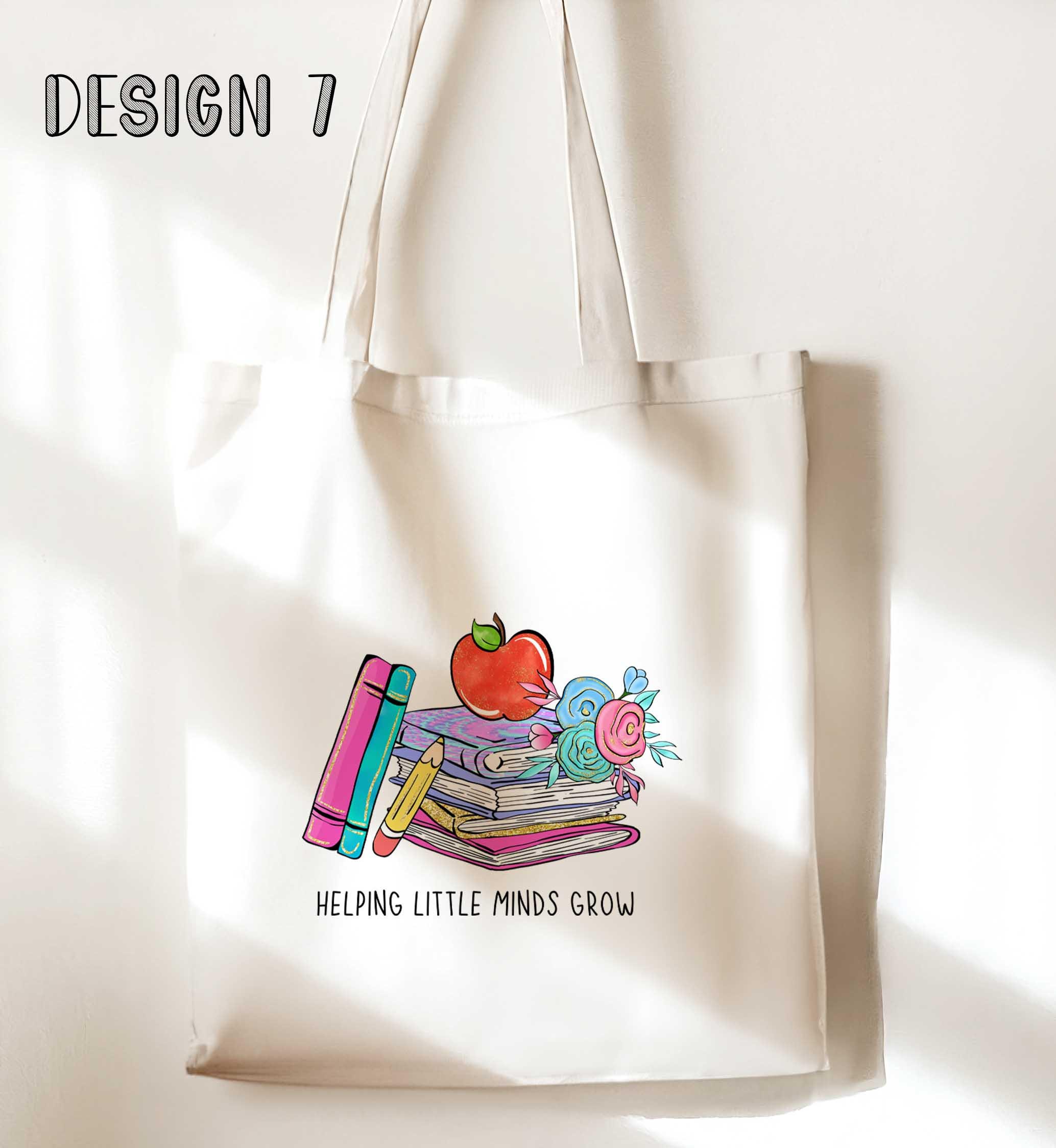 Personalised White Tote Bag Teacher Thank You Gift Custom Name Bag UK - Image 7