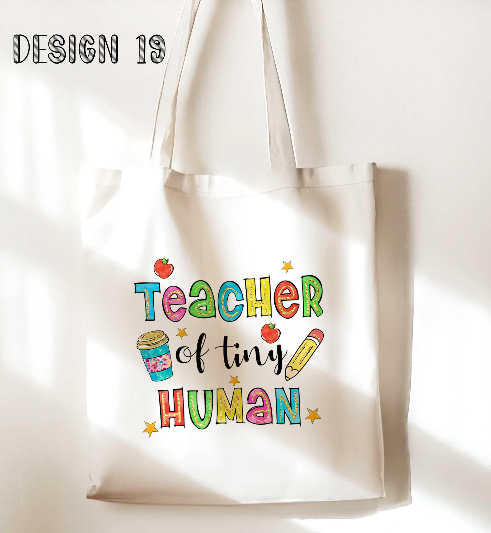 Teacher Appreciation Tote Bag – Personalised White Shoulder Bag Gift - Image 9