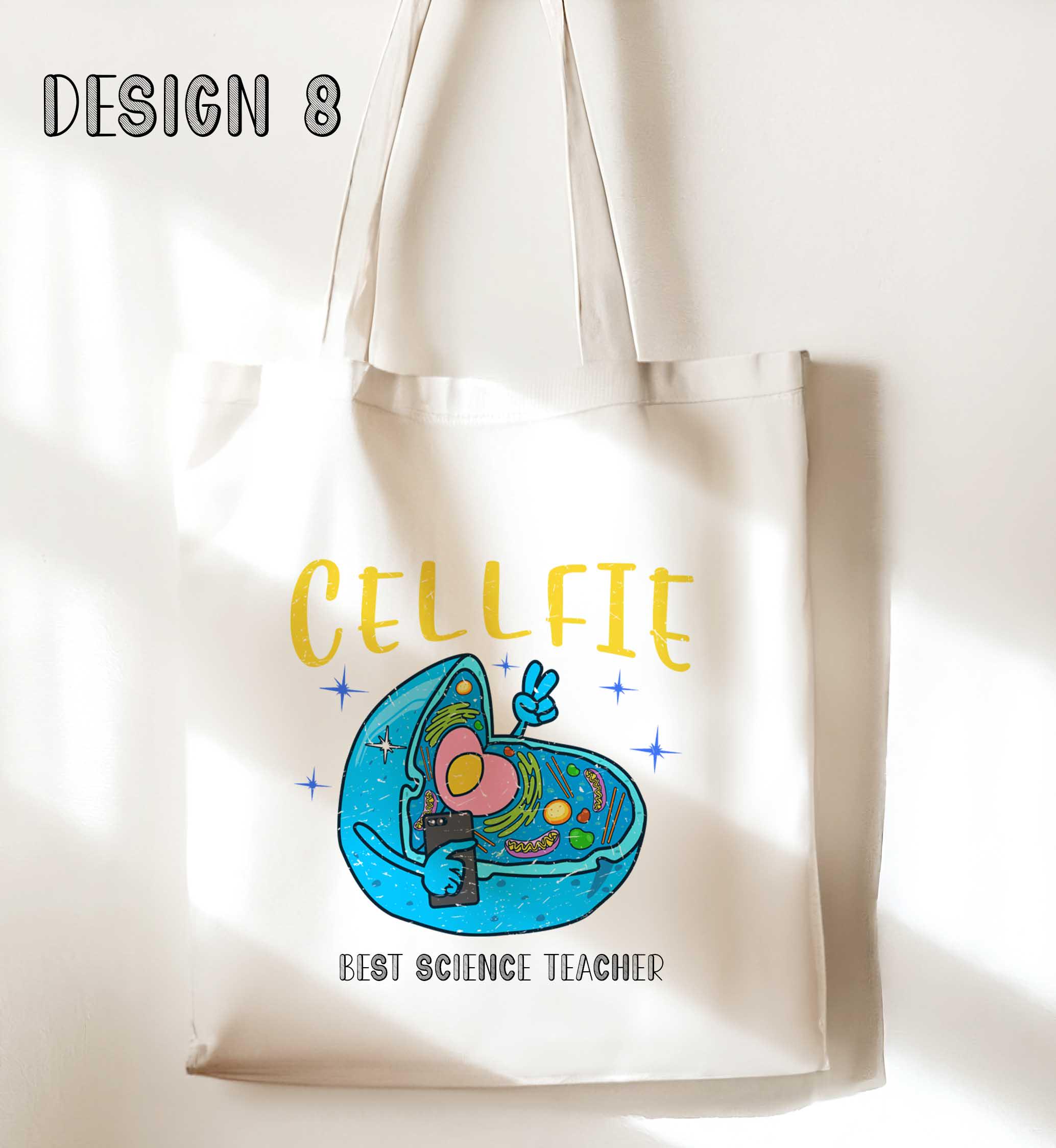 Personalised Teacher Gift Tote – White Bag for Science and Maths Teachers - Image 2