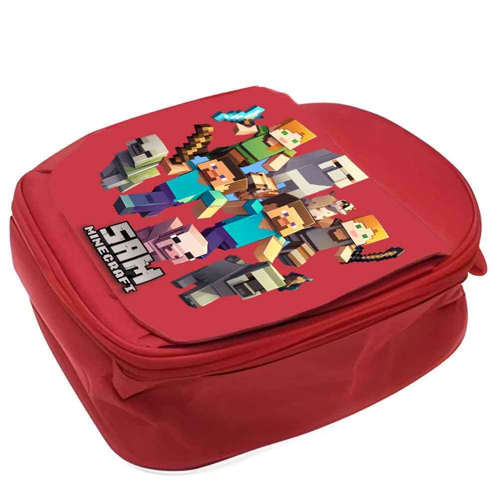 Personalised Gamer Lunch Box – Pixel Kids School Lunch Bag with Name - Image 3