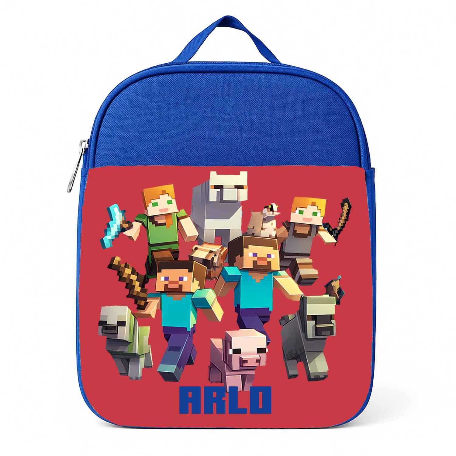 Personalised Gamer Lunch Box – Pixel Kids School Lunch Bag with Name - Image 5