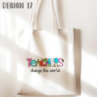 Personalized White Soft Tote Bag: Teacher Thank You Gift