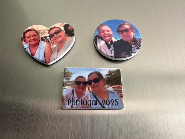 Personalised Polymer Fridge Magnet – Custom Name Magnet, Handmade Gift, solid heart, square, rectangle, Personalised Name Magnet plastic - Image 3