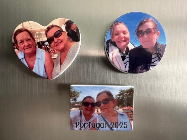 Personalised Polymer Fridge Magnet – Custom Name Magnet, Handmade Gift, solid heart, square, rectangle, Personalised Name Magnet plastic - Image 2