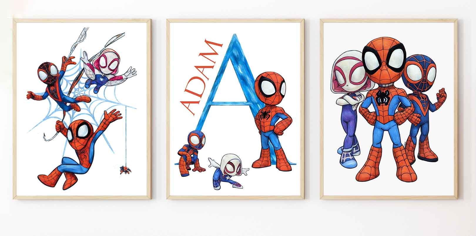 Personalised Superhero Prints – Set of 3 Custom Kids Wall Art, Nursery & Bedroom Decor - Image 4