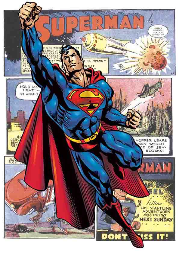 Superhero Comic Book Art Prints – Set of 3 Kids Room Posters, Nursery & Playroom Wall Decor, Boys and Girls Bedroom Artwork - Image 4