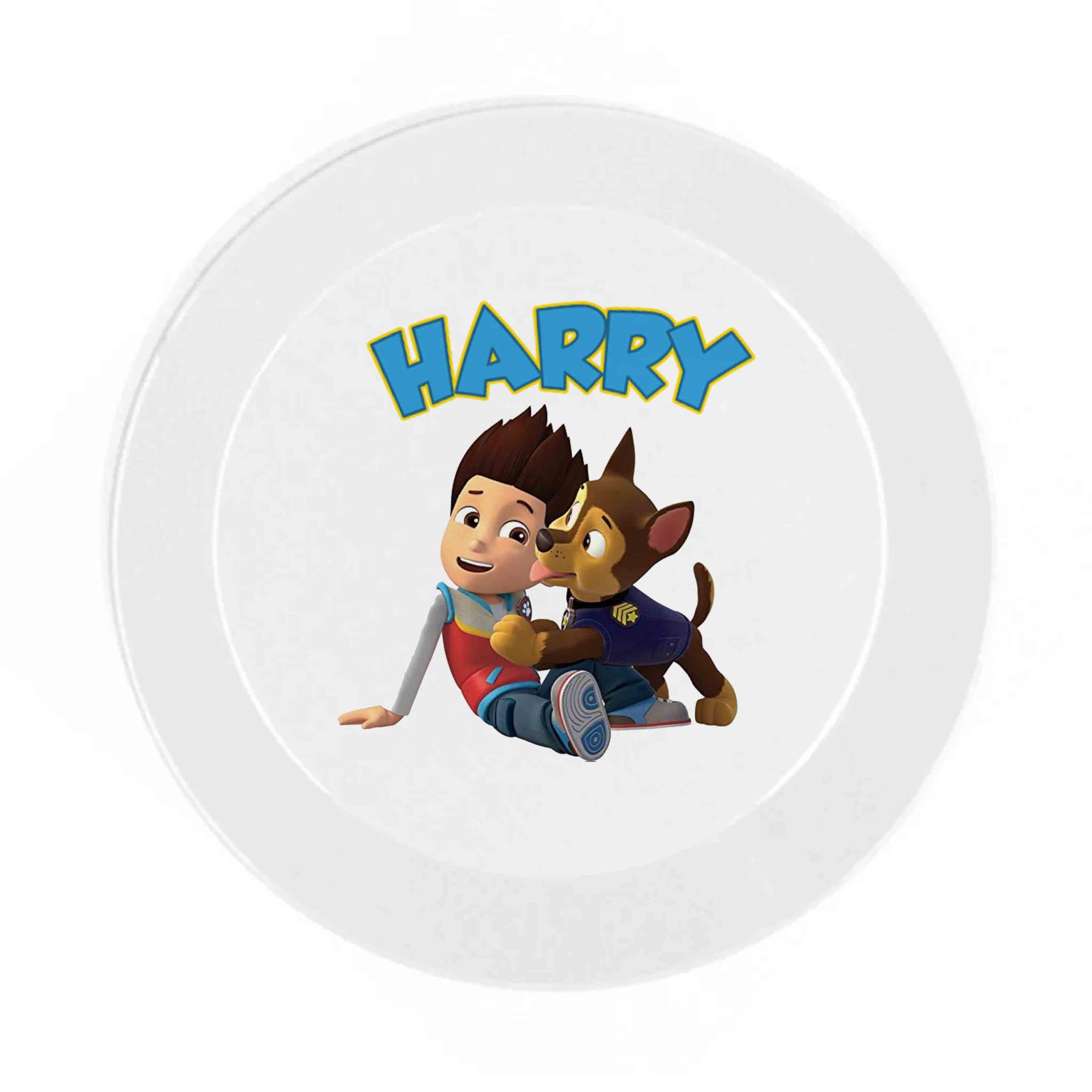 Personalised Rescue Puppy Kids Dinnerware Set – Custom Name Plate, Bowl, Cup & Cutlery Gift - Image 9