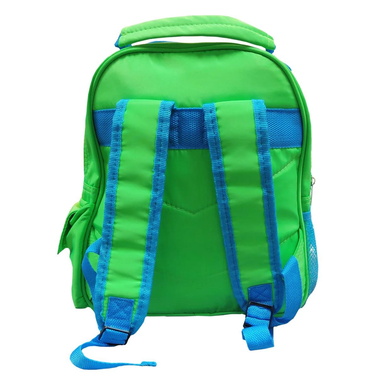 Personalised Neon Green Kids Backpack – Retro Game Style School Bag | sonic - Image 4