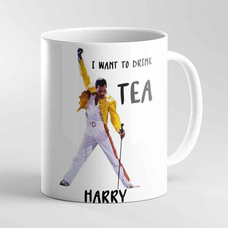 Personalised Freddie Mercury Tea Mug – Funny Queen Inspired Gift for Tea Lovers - Image 3