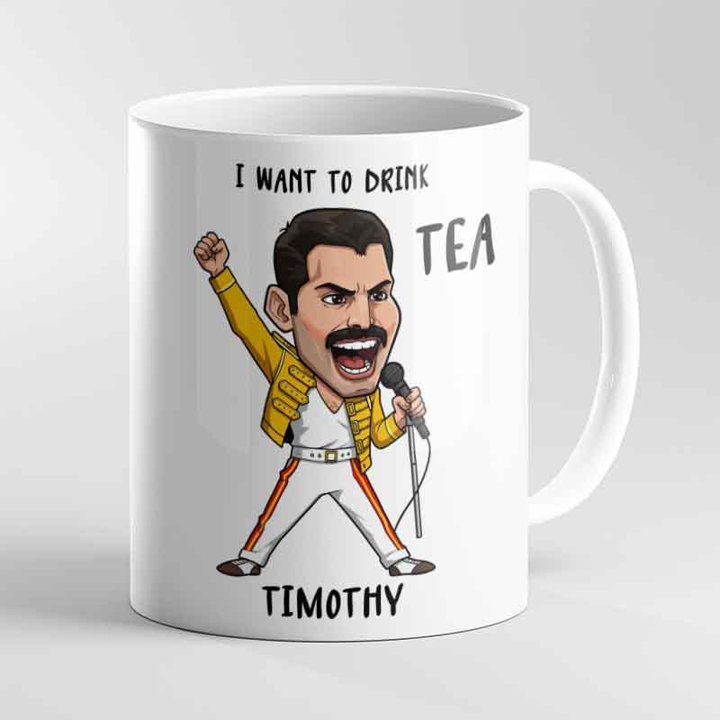 Personalised Freddie Mercury Tea Mug – Funny Queen Inspired Gift for Tea Lovers - Image 6