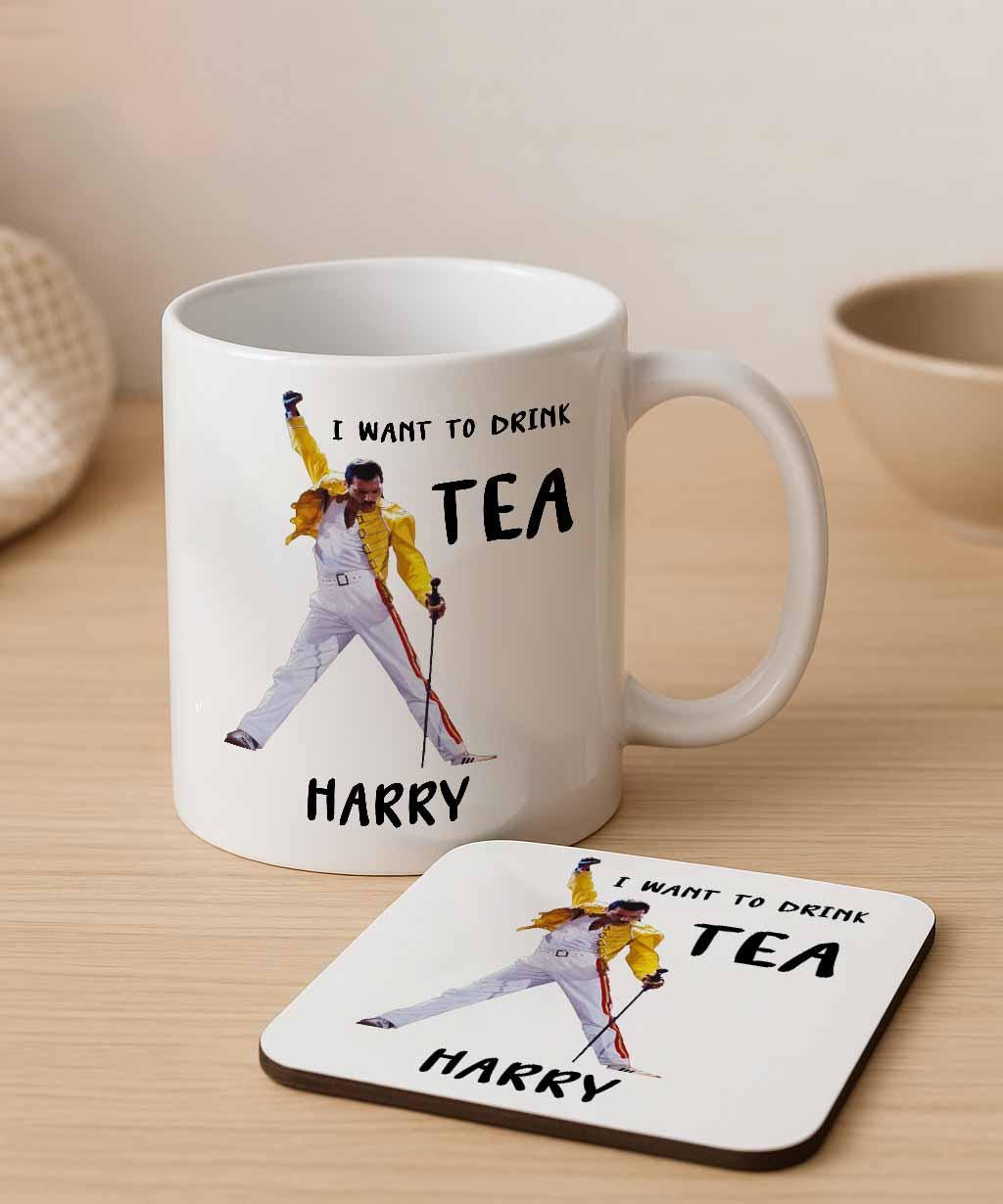 Personalised Freddie Mercury Tea Mug – Funny Queen Inspired Gift for Tea Lovers - Image 2