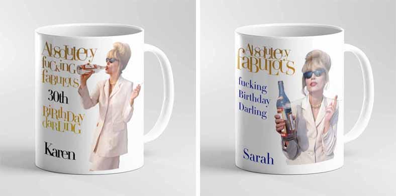 Funny Absolutely Fabulous Mug – Personalised 11oz Coffee Cup Gift - Image 2