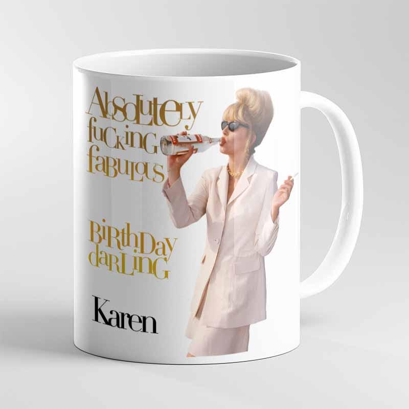 Funny Absolutely Fabulous Mug – Personalised 11oz Coffee Cup Gift - Image 5