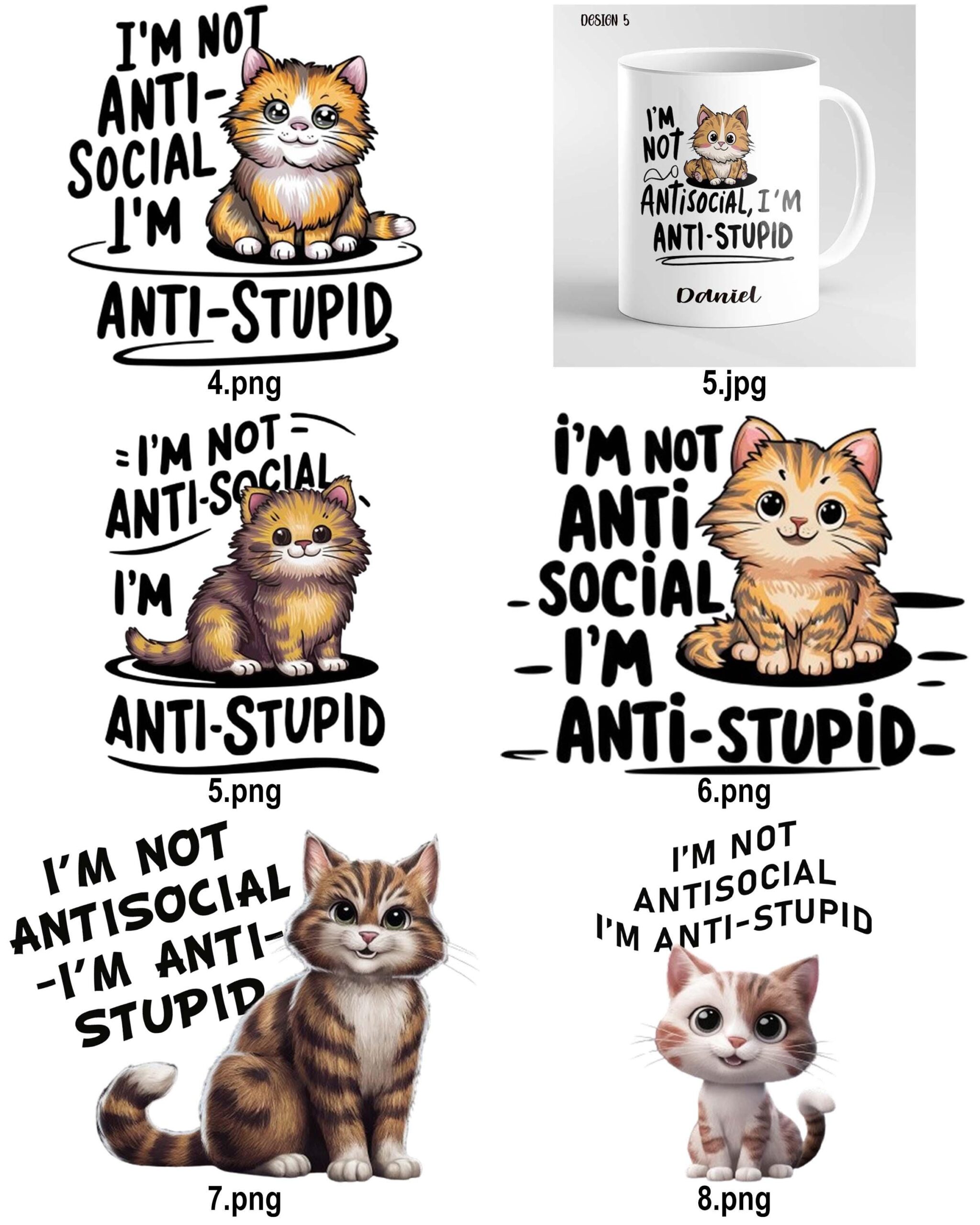 Personalised Funny Mug – I’m Not Anti Social I’m Anti Stupid – Sarcastic Coffee Cup – Gift for Friends, Coworkers, Birthday or Christmas - Image 7