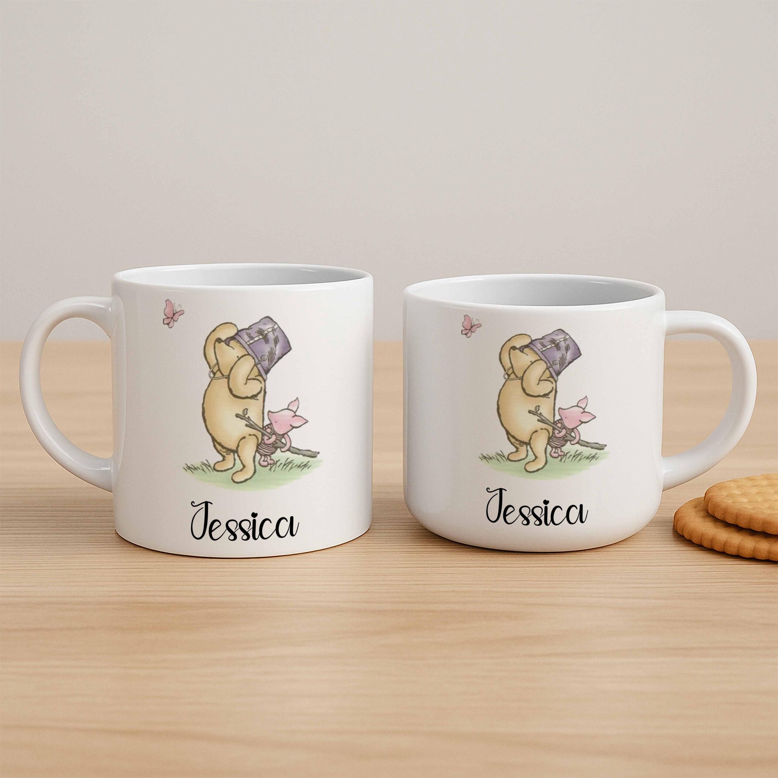 Winnie the Pooh Mug Personalised – Classic Ceramic or Polymer Cup, Custom Gift for Children, Baby Showers & Birthdays