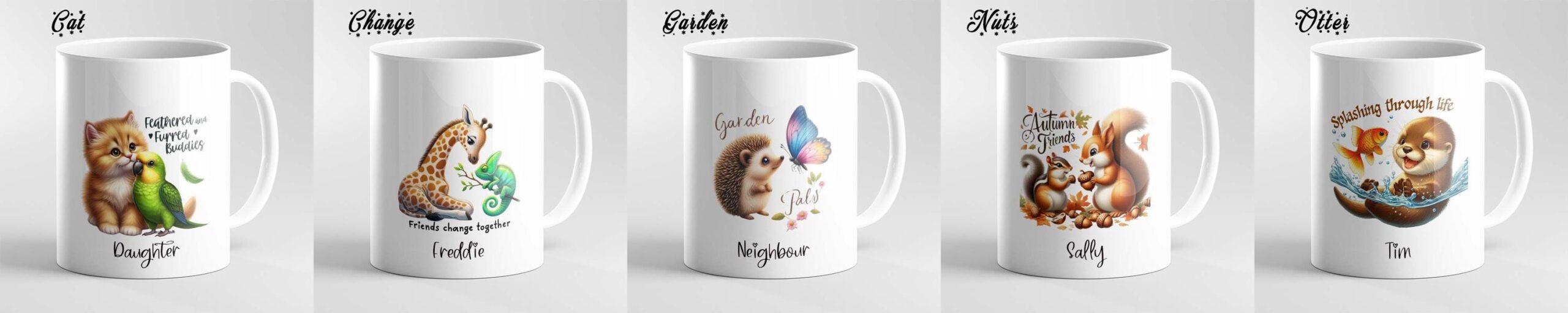 Personalised Cute Animal Mug – best friends pets - Image 10