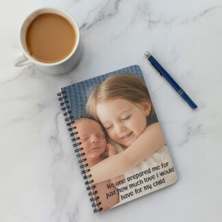 Personalised Photo Notebook – Custom A5 Lined Journal with Hard Plastic Covers