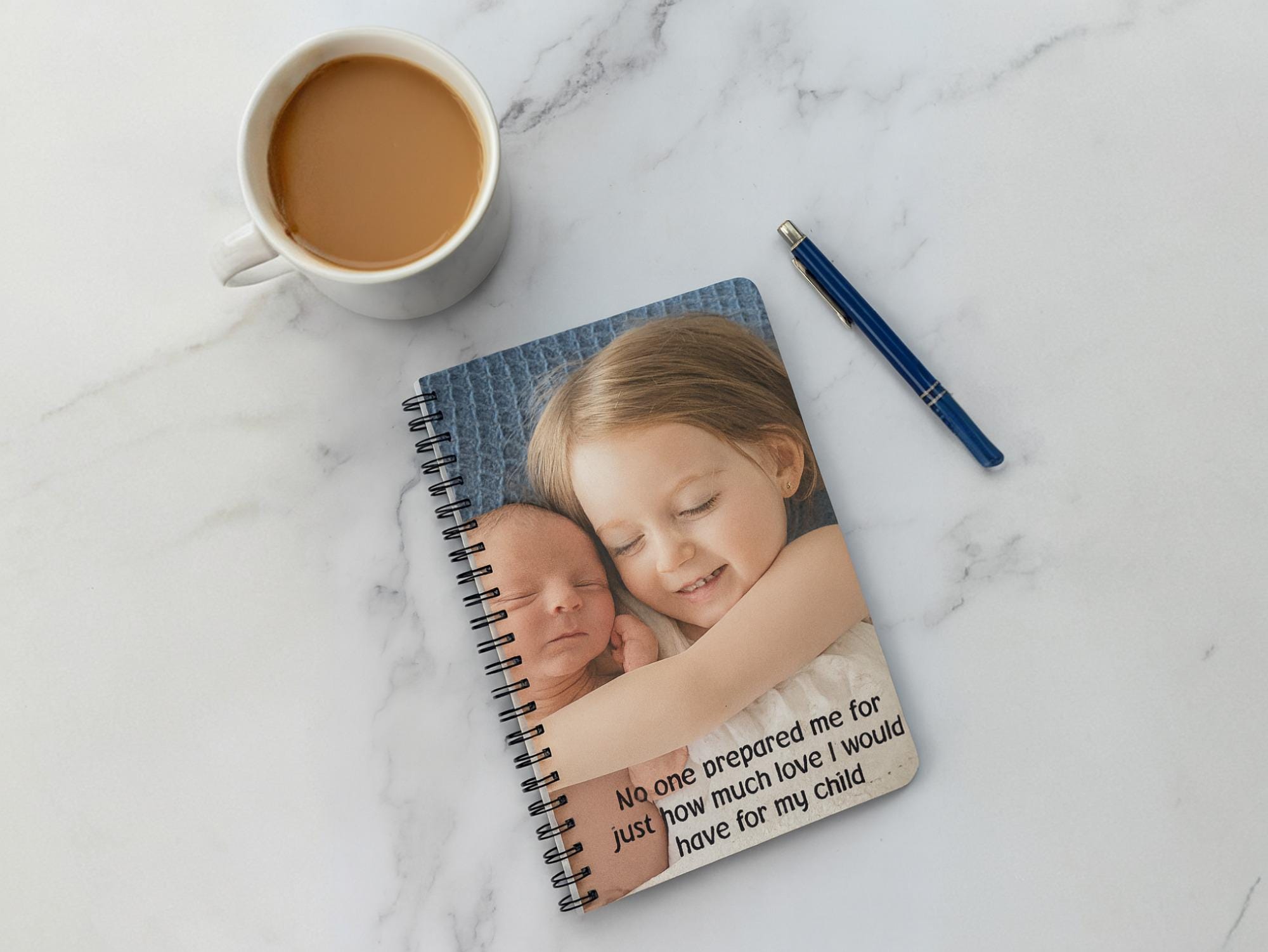 Personalised Photo Notebook – Custom A5 Lined Journal with Hard Plastic Covers