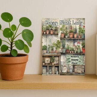 Personalised Garden Sign – Custom Metal Wall Plaque 8x6, Outdoor Décor, High Gloss Finish, Wall Hanging Gift